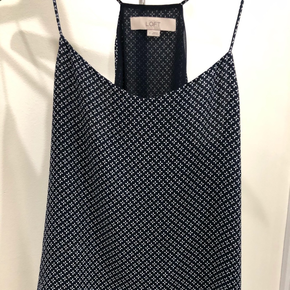 Loft Navy Print Tank